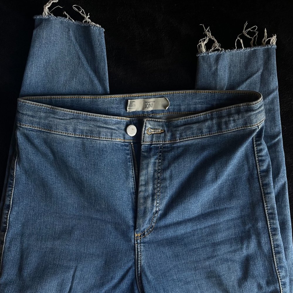 TOP SHOP JEANS (JONI MID BLUE WASH)
